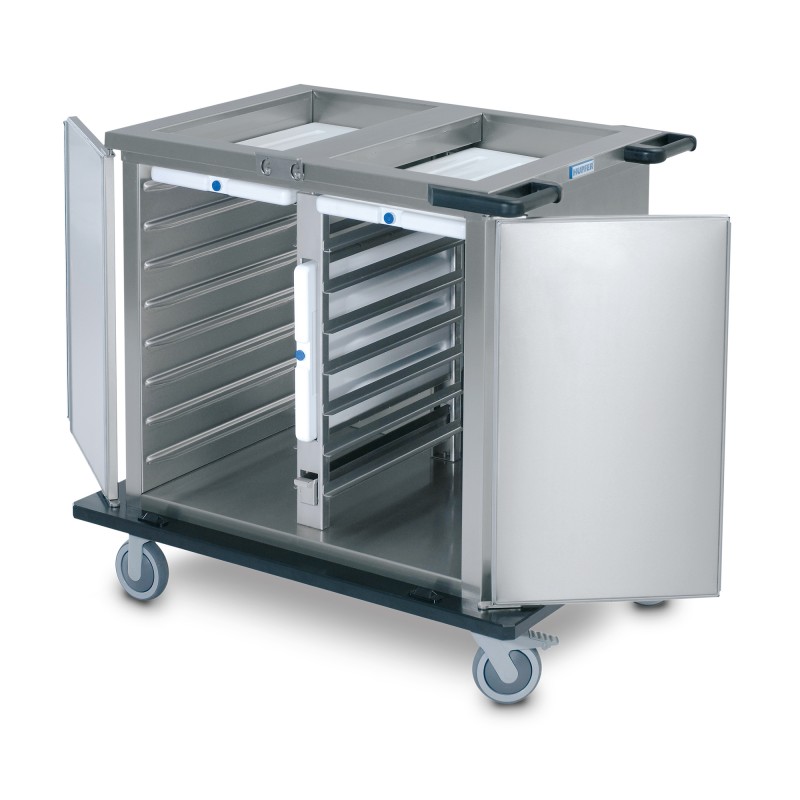Food Serving Trolley For Cold Food With 2 Cabinets Passive